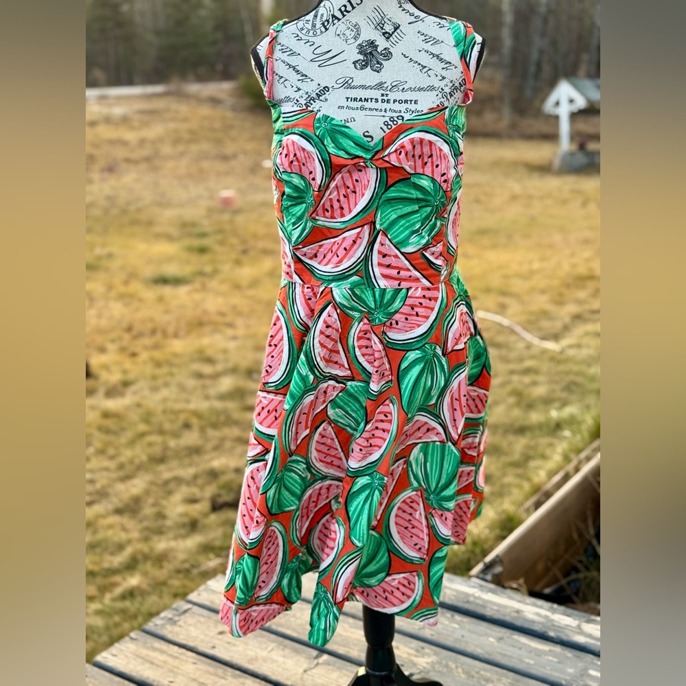 Hell Bunny Watermelon Print Midi Dress - Picture 5 of 17